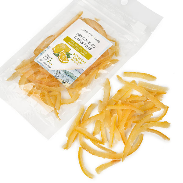 Dry Candied Setouchi Lemon Peels | 瀬戸内れもん | 1.05 oz Bags