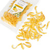 Dry Candied Yuzu Peels package and the peels