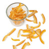 Dry Candied Amanatsu Citrus Peels in a small cup