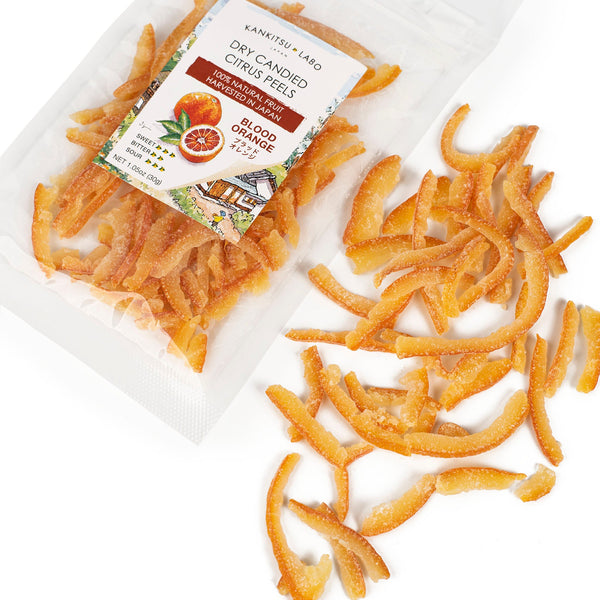 Dry Candied Blood Orange Peels | ブラッドオレンジ | 1.05 oz Bags